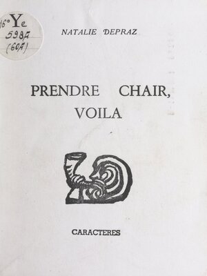 cover image of Prendre chair, voilà